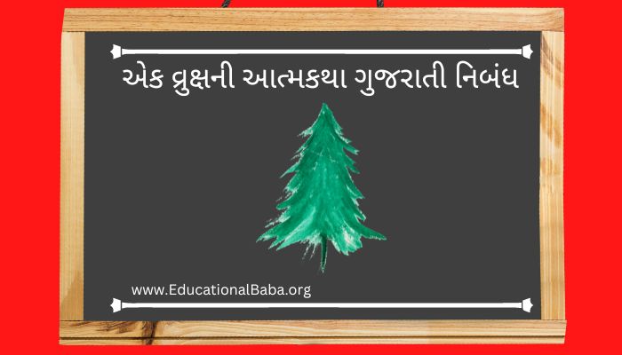 એક વ્રુક્ષની આત્મકથા ગુજરાતી નિબંધ Ek Vruksha Ni Atmakatha Gujarati Nibandh
