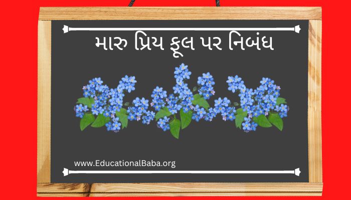 મારુ પ્રિય ફૂલ પર નિબંધ My Favourite Flower Nibandh in Gujarati