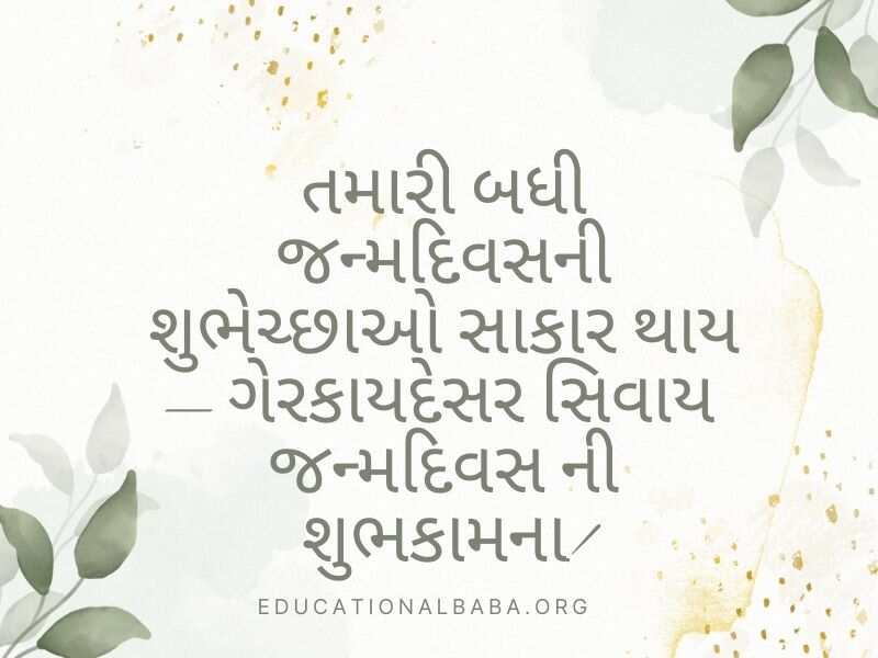 Birthday Wishes For Son in Gujarati (દીકરા નો જન્મદિવસ ની શુભકામના)
