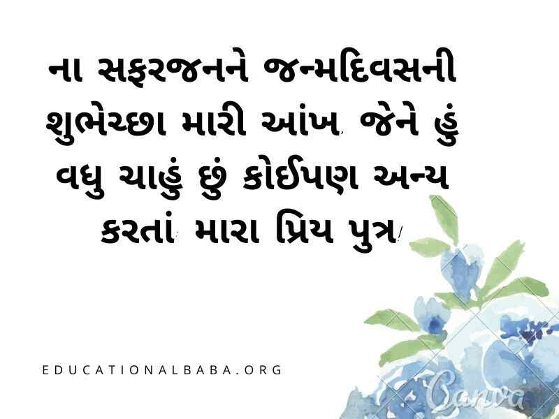 Birthday Wishes For Son in Gujarati (દીકરા નો જન્મદિવસ ની શુભકામના)