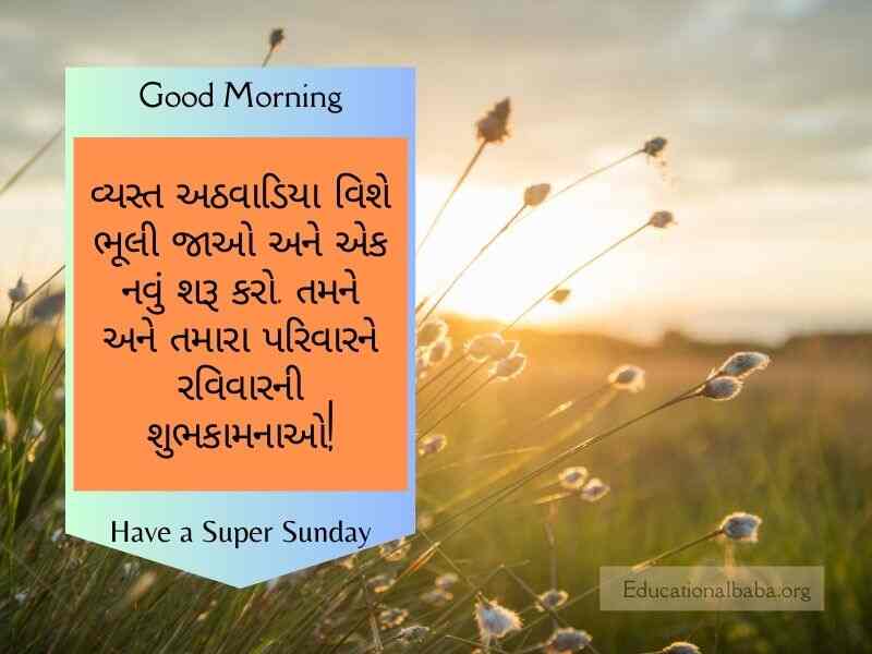  Sunday Good Morning Wishes in Gujarati, રવિવાર શુભ સવારની શુભેચ્છાઓ ગુજરાતી, Happy Sunday Greetings in Gujarati, Sunday Morning Greetings In Gujarati, Latest Sunday Good Morning Wishes in Gujarati, Sunday God Images in Gujarati, Beautiful Sunday Images in Gujarati, Happy Sunday Photos in Gujarati, Good Morning Sunday God Images in Gujarati, Sunday Good Morning Status in Gujarati,