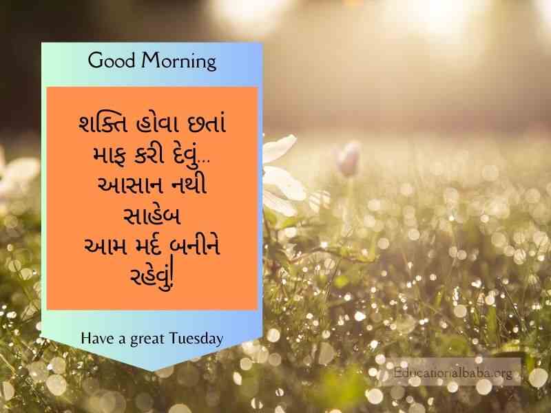 Happy Tuesday Good Morning Wishes in Gujarati (મંગળ સવારની શુભેચ્છાઓ)