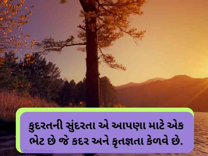 Best 10+ પ્રકૃતિ કોટ્સ ગુજરાતી Nature Quotes in Gujarati Text | Images 