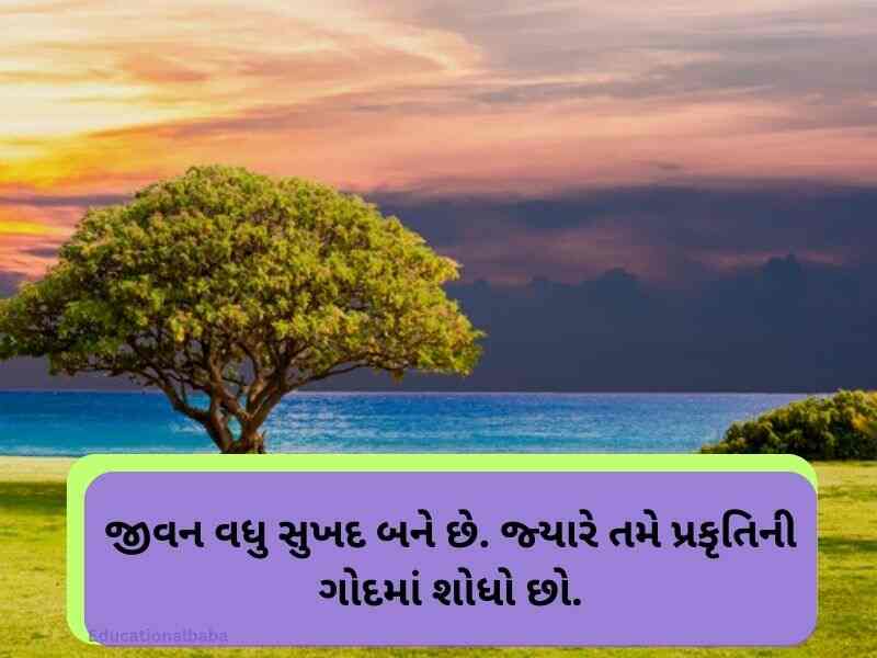 Best 10+ પ્રકૃતિ કોટ્સ ગુજરાતી Nature Quotes in Gujarati Text | Images 