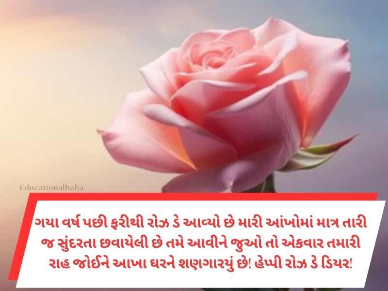 Best 420+ રોઝ ડે સુભેછાઓ ગુજરાતી Rose Day Wishes In Gujarati Text | Quotes | Shayari