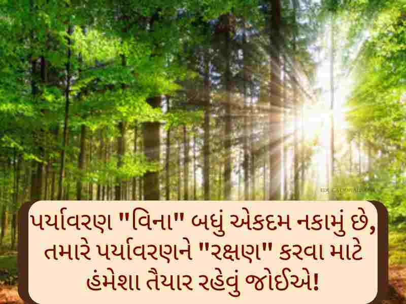 World Environment Day Quotes in Gujarati [વિશ્વ પર્યાવરણ દિવસ કોટ્સ]
