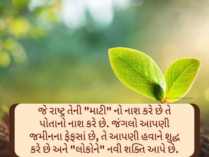 400+ Best પર્યાવરણ પર કોટ્સ Environment Quotes in Gujarati